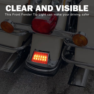 Feu de Garde-boue Arrière LED (Fender Tip) Fumé/Ambre/Rouge - Harley-Davidson Touring Road King, Softail 1980-2013 – photo 4/9