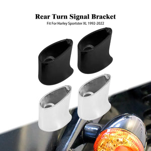 Kit de supports de clignotants arrière en acier pour Harley-Davidson Sportster - vue 1