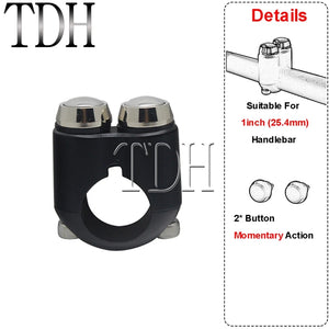 Commodo 2 ou 3 boutons pour Harley guidon 22/25 mm - vue 9