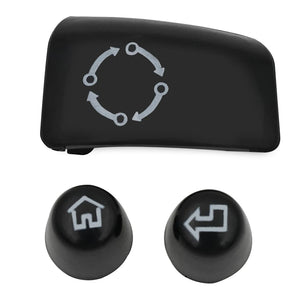 Capuchons de boutons de commodo noirs pour Harley Touring - Trike - vue 6