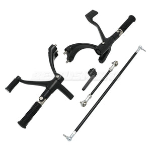 Kit complet commandes avancées CNC, repose-pieds, biellettes et leviers pour Harley-Davidson Sportster XL 48, 883, 1200, SuperLow 2004-2013 – photo 7/16