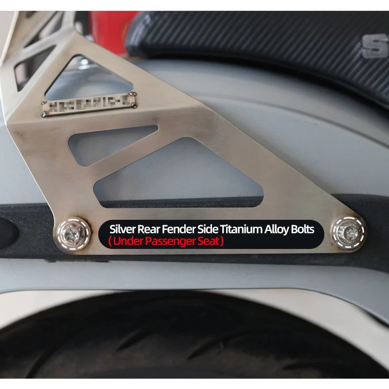 Boulons de Renfort de Garde-Boue Arrière en Titane - Harley-Davidson Softail M8 2018-2025, Road Glide 117/121 – photo 2/18