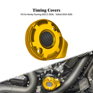 Cache de Distribution CNC (Timing Cover) - Harley-Davidson Touring 2023.5+, FLHXSE/FLTRX 2024+, Softail 2025 et plus récent – photo 9/12