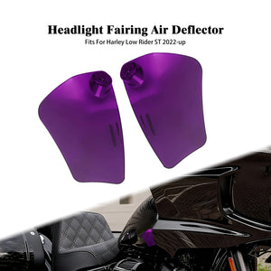 Déflecteurs d'air latéraux colorés pour phare de Harley-Davidson Low Rider ST - vue 10