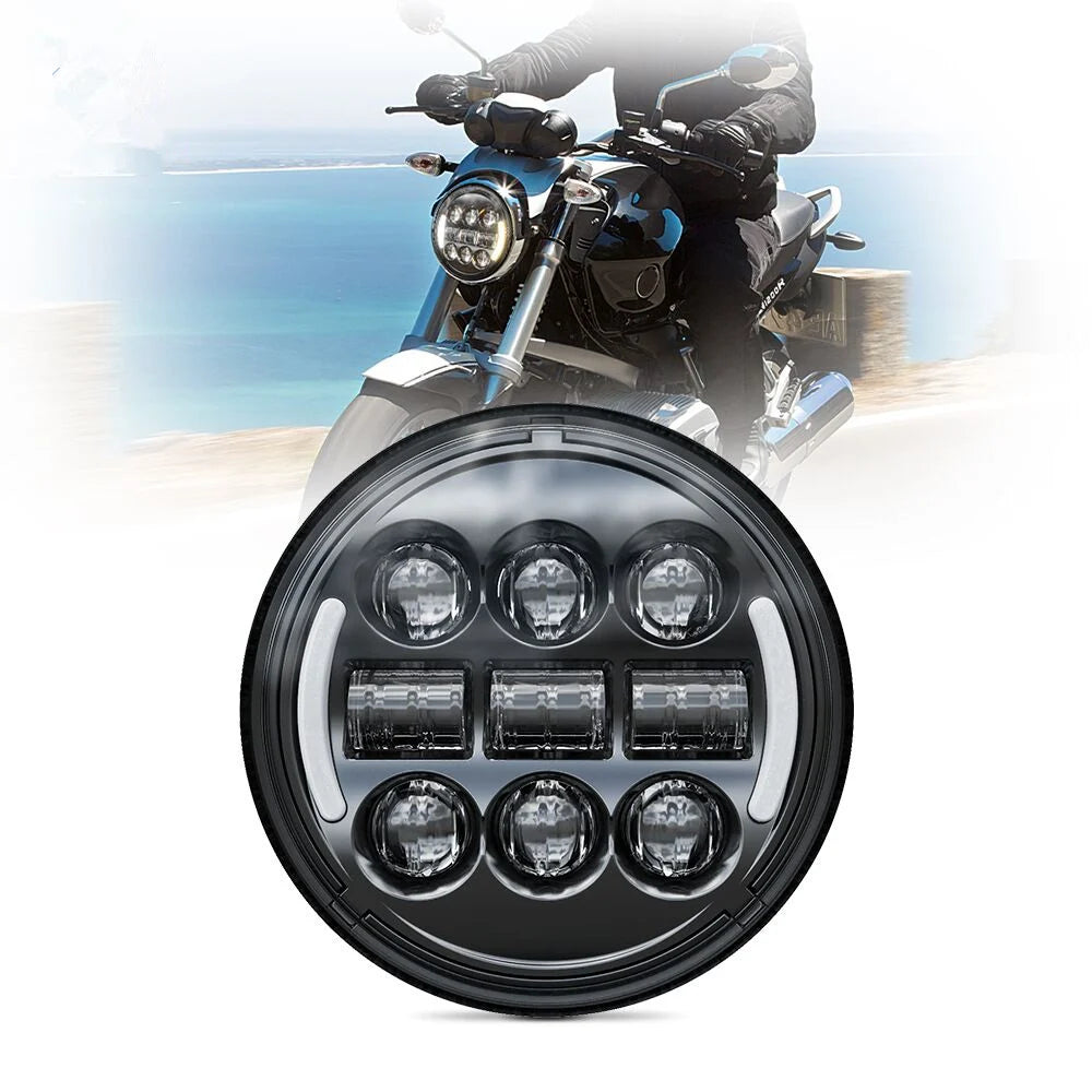 Phare LED 5,75 pouces pour Harley Sportster - vue 2