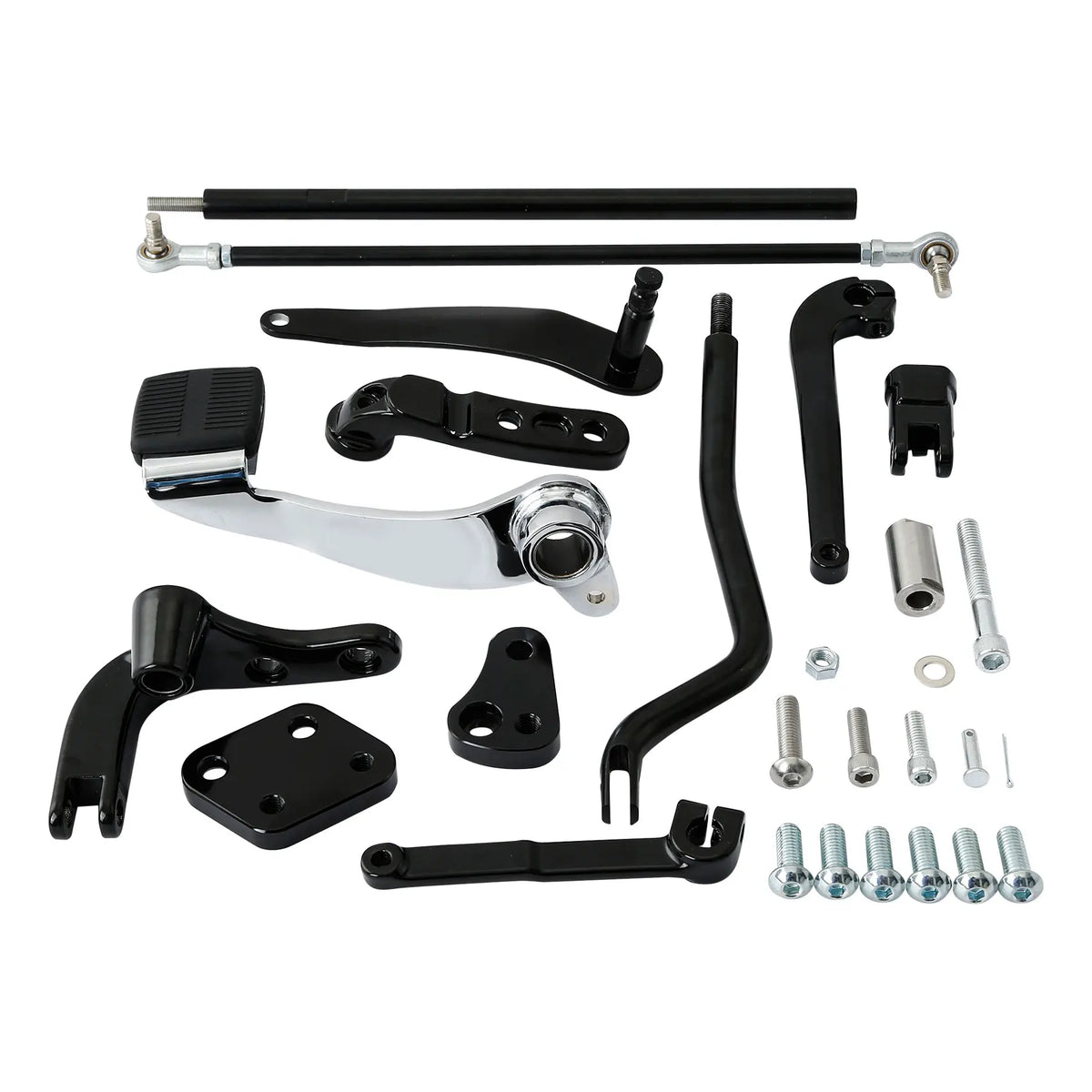 Kit commandes avancées standard en aluminium et acier pour Harley-Davidson Dyna Street Bob, Low Rider, Super Glide FXDB 2006-2017 – photo 2/6
