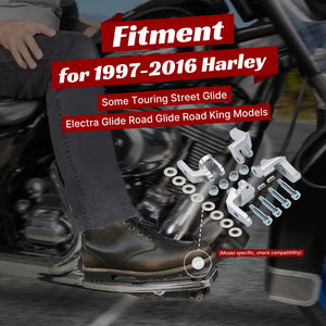Supports de déport des marchepieds conducteur pour Harley-Davidson Touring 1997-2016 – photo 2/7