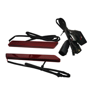 Caches de loquets de sacoches lumineux LED rouge (81 LED) pour Harley Touring 2014-2022 - vue 2