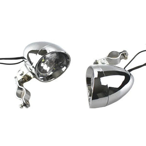 Feu additionnel LED chromé pour Harley - vue 3