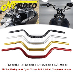 Guidon moto noir style club pour Harley-Davidson - vue 1