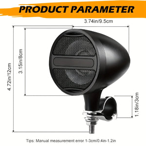 Haut-parleurs Bluetooth pour moto avec système audio sans fil USB/AUX/MP3 - vue 6