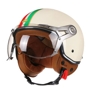 Casque moto jet 3/4 noir - vue latérale - vue 19