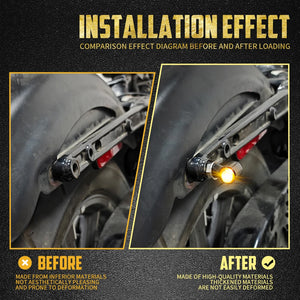 Clignotants LED mini homologués (E Mark) universels filetage M8 pour Harley-Davidson et motos custom – photo 3/10