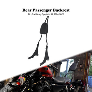 Dossier passager détachable avec coussin (sissy bar) pour Harley-Davidson Sportster XL 883, 1200, Iron, Super Low 2004-2022 – photo 1/6
