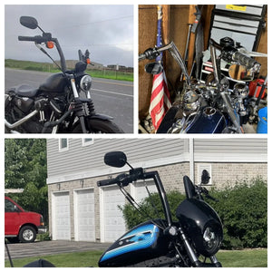 Guidon Drag Z 12"/14"/16" (Pince 1.25") - Harley-Davidson Sportster, Touring, Dyna & Softail – photo 6/18