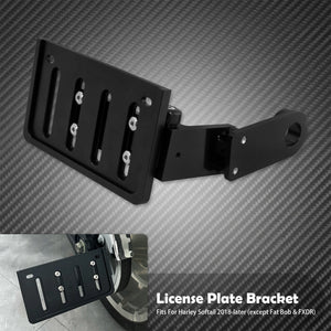 Support Repliable de Plaque d'Immatriculation Latéral - Harley-Davidson Softail Breakout, Fat Boy, Slim, Deluxe 2018-2024 – photo 7/7