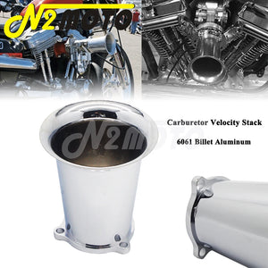 Cornet d'admission en aluminium pour carburateur de moto - vue 1