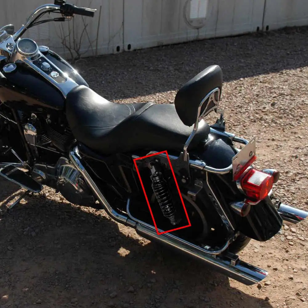 Paire d'amortisseurs réglables 325-335mm noirs pour Harley-Davidson CVO Electra Glide