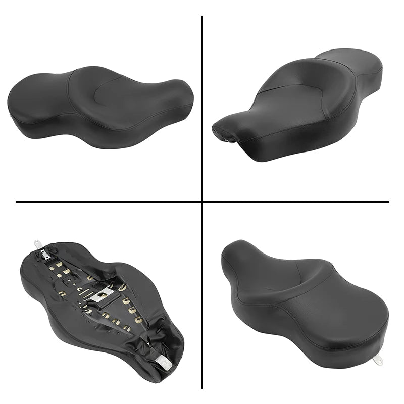 Selle biplace en similicuir pour Harley-Davidson Sportster XL 883/1200 (2004-2015)
