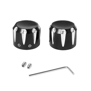 Caches d'écrou d'axe avant pour Harley Touring et Dyna - vue 7