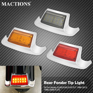 Feu de Garde-boue Arrière LED (Fender Tip) Fumé/Ambre/Rouge - Harley-Davidson Touring Road King, Softail 1980-2013 – photo 1/9
