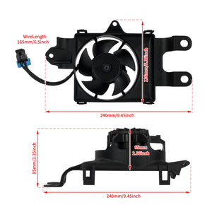 Ventilateur de radiateur noir pour Harley-Davidson Electra Glide - vue 6