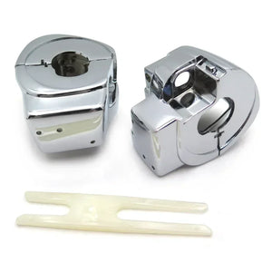 Boîtiers de commodo chromés pour Harley Touring Electra Glide Street Glide - vue 5
