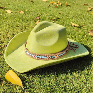 Chapeau cowboy en suédine - vue 30