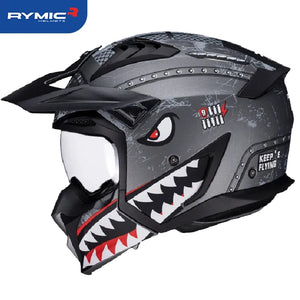 Casque moto modulable style Street Fighter - vue - vue 1