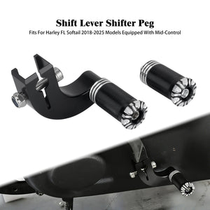 Levier de sélecteur de vitesse en aluminium pour Harley-Davidson Softail - vue 11