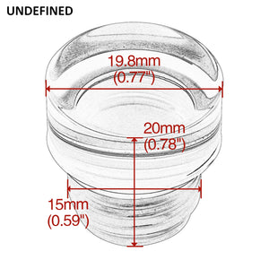 Bouchon de calage transparent pour Harley Big Twin et Sportster - vue 5