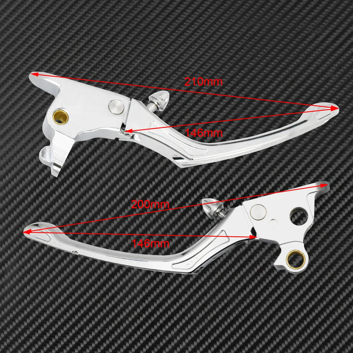 Levier de frein/embrayage réglable CNC - Harley Softail Heritage, Breakout, Street Bob FXLR, Deluxe FLSB 2015-2017 – photo 2/7