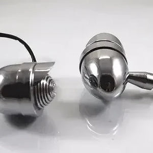 Clignotants obus chromés pour Harley - vue 1
