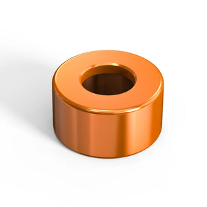Bagues décoratives orange pour boulons de carter moteur Harley - vue 3