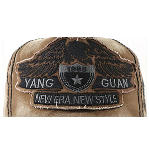 Casquette baseball noire brodée aigle - vue 6