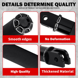 Repose-pied avant conducteur noir/chromé pour Harley-Davidson Softail Breakout FXBR/FXBRS et Low Rider FXLRS – photo 5/8