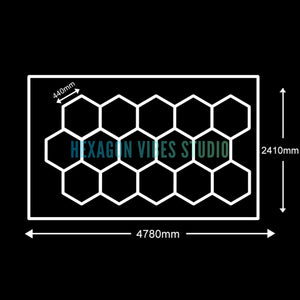 Panneau LED hexagonal nid d'abeille 6500K pour garage, salon de coiffure et atelier – photo 23/36