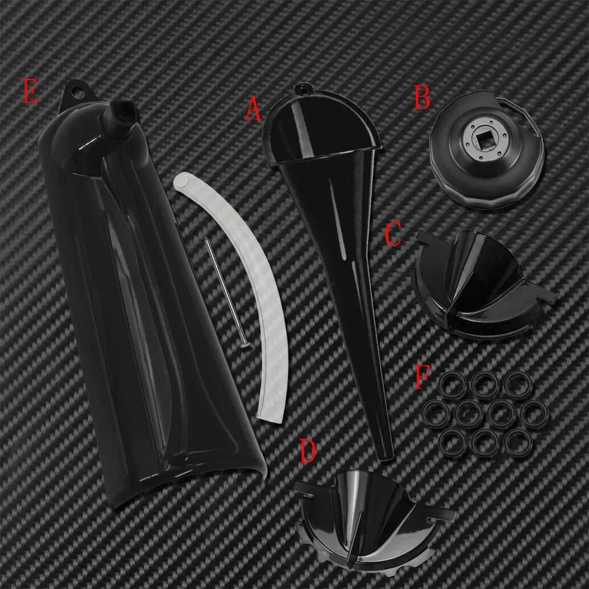 Entonnoir de remplissage d'huile primaire avec clé de filtre à huile intégrée - Harley Touring, Sportster, Dyna – photo 2/10