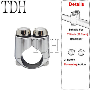 Commodo 2 ou 3 boutons pour Harley guidon 22/25 mm - vue 8