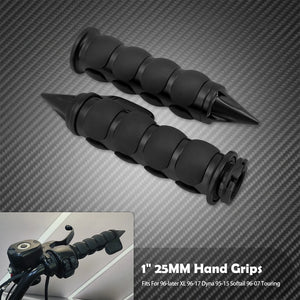 Poignées de guidon 25mm (1 pouce) en aluminium pour Harley-Davidson Touring, Softail, Sportster, Dyna – photo 10/18
