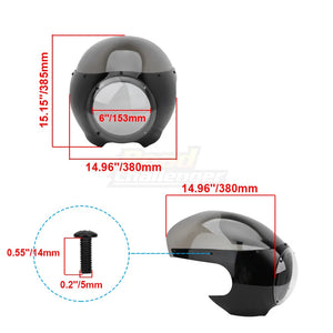 Carénage de phare cafe racer pour moto Harley Sportster - vue 6