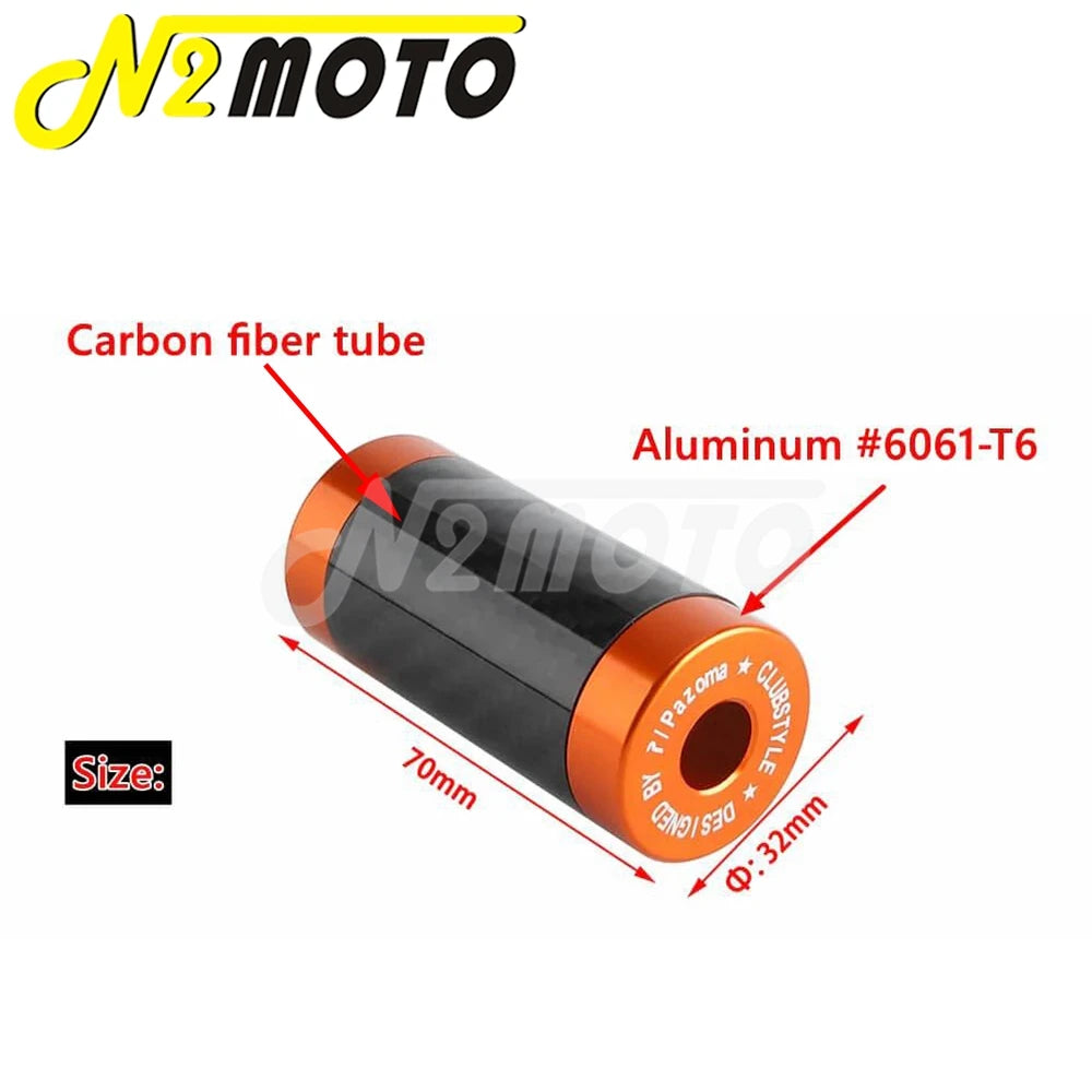 Paire d'embouts de glissière Pazoma pour barre de protection moto - vue 2