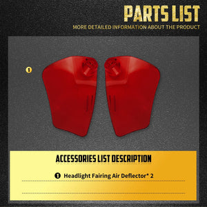 Déflecteurs d'Air Latéraux pour Carénage Phare - Harley-Davidson Softail Low Rider ST 2022 et plus récent – photo 5/11