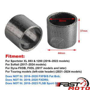 Joints de silencieux 38 x 44 mm pour Harley Sportster Softail - vue 4