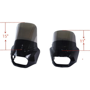 Carénage Road Warrior noir pour moto Harley Fat Bob - vue 3