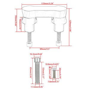 Rehausseurs de guidon 3 po pour Harley Softail Road Glide - vue 4