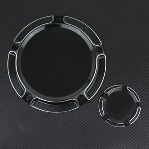 Cache derby et cache timer 5 trous pour Harley Dyna Softail Touring - vue 6