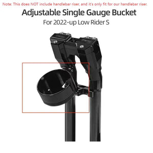 Support de Relocalisation de Compteurs (Gauge Bucket) Réglable - Harley-Davidson Softail Low Rider S 2020-2024 – photo 12/16