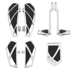 Kit repose-pieds, planchers, levier de sélecteur et pontets Phantom pour Harley-Davidson Touring et Softail – photo 8/8
