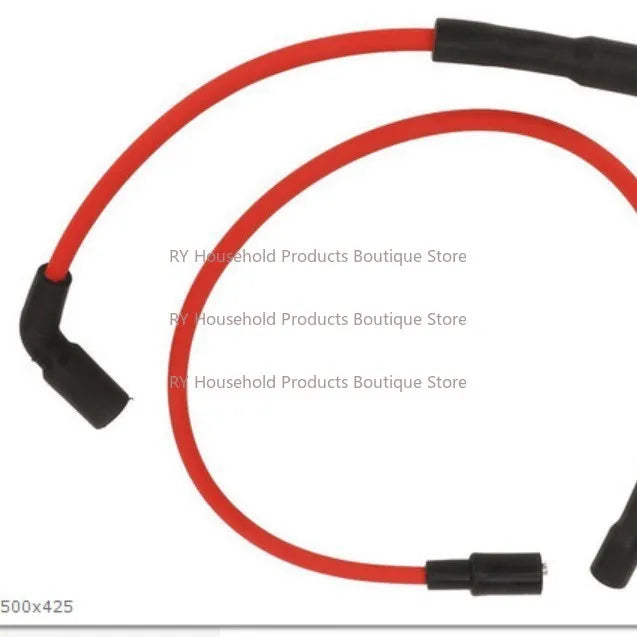 Jeu de fils de bougie 8mm rouge pour Harley-Davidson Sportster XL 883/1200 (2007-2017)